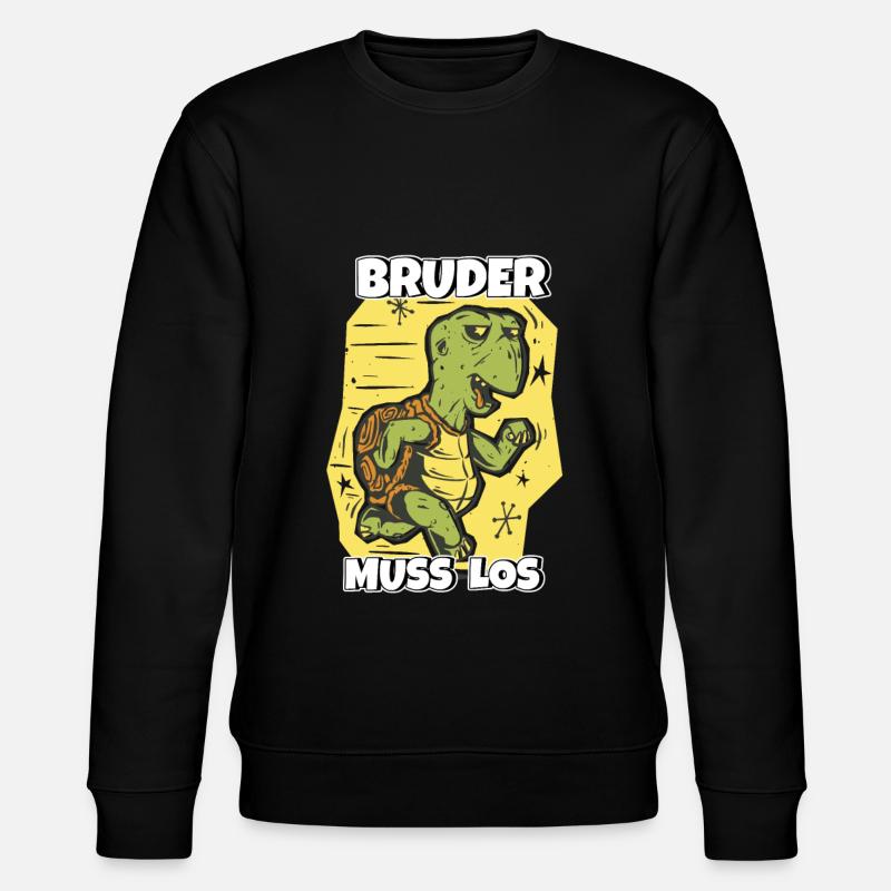 Bruder muss los - Stanley/Stella Unisex Bio-Sweatshirt CHANGER  - Schwarz