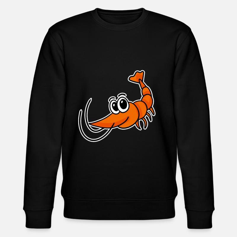 Garnele Garnelen - Stanley/Stella Unisex Bio-Sweatshirt CHANGER  - Schwarz
