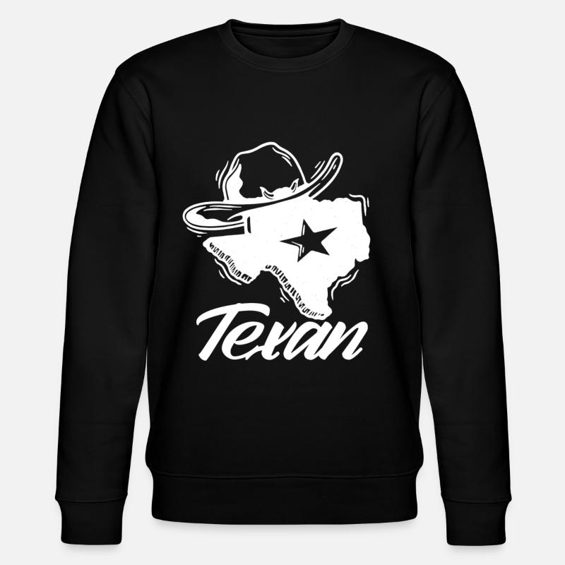 Texan Sayings Texas Pride - Stanley/Stella CHANGER Unisex Organic Sweatshirt - black