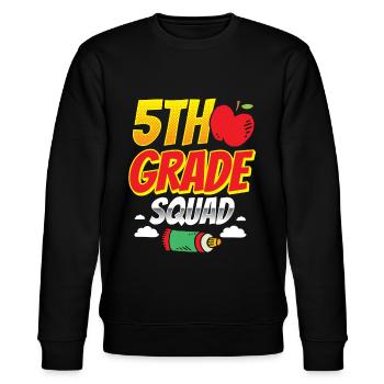 5 classe équipe école cinquième année cinquième année - Sweat bio CHANGER Stanley/Stella Unisexe - noir - Devant - Nik (191cm) & Marisol (170cm)