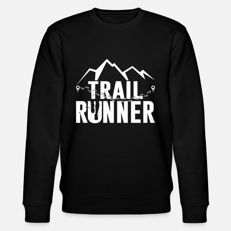 Trail Runner Trail Running Race - Sweat bio CHANGER Stanley/Stella Unisexe - noir
