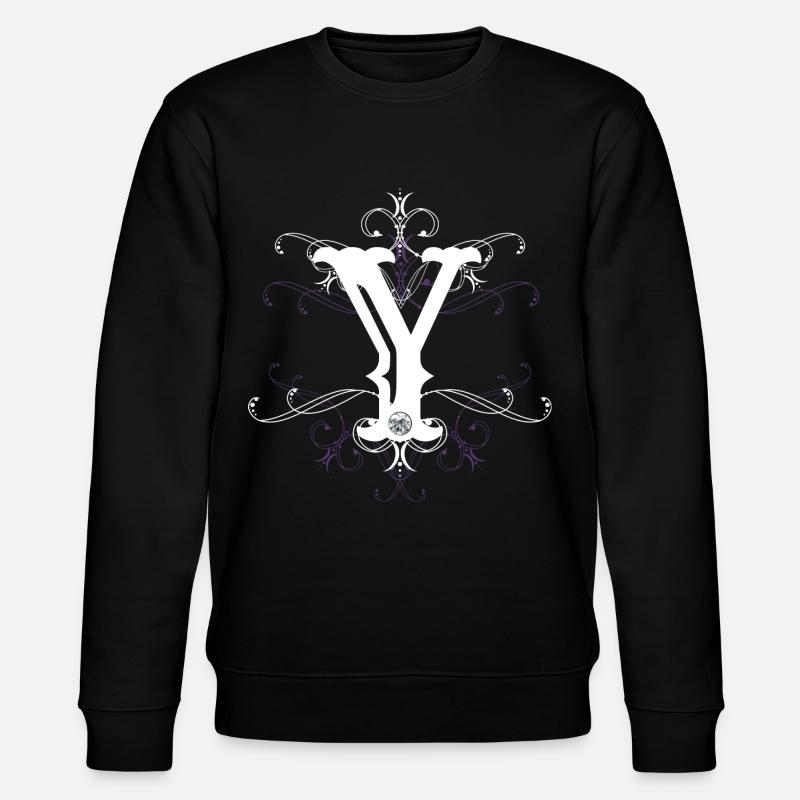 Letter Y Ypsilon Letter-Y - Stanley/Stella CHANGER Unisex Organic Sweatshirt - black