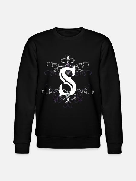 Letter S Letter-S - Stanley/Stella CHANGER Unisex Organic Sweatshirt - black