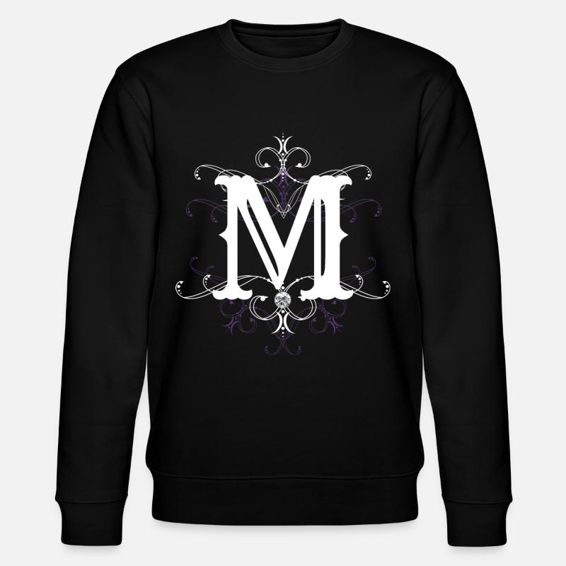 Letter M Letter M - Stanley/Stella CHANGER Unisex Organic Sweatshirt - black