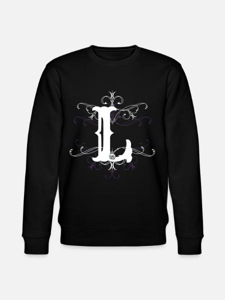 Letter L (L) - Stanley/Stella CHANGER Unisex Organic Sweatshirt - black