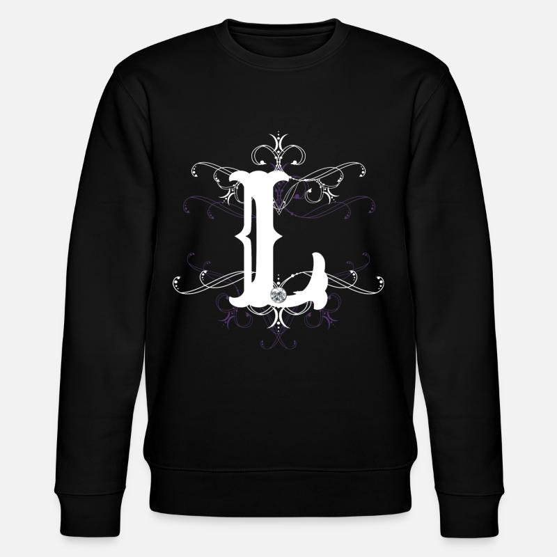Buchstabe L Buchstabe-L - Stanley/Stella Unisex Bio-Sweatshirt CHANGER - Schwarz