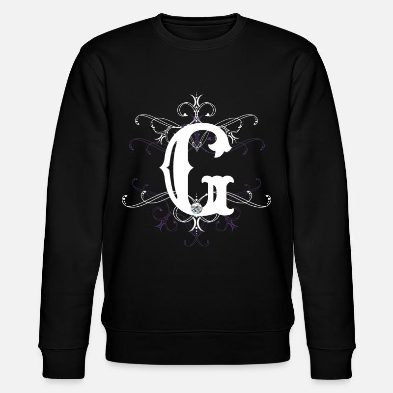 Letter G, point (g) - Stanley/Stella CHANGER Unisex Organic Sweatshirt - black