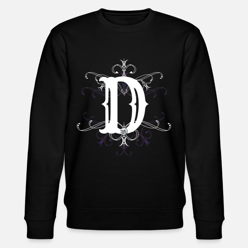 Buchstabe D Buchstabe-D - Stanley/Stella Unisex Bio-Sweatshirt CHANGER - Schwarz