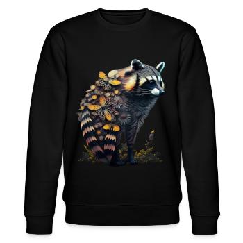 Raccoon Gift Idea Art Raccoon Animal Motif - Sweat bio CHANGER Stanley/Stella Unisexe - noir - Devant - Nik (191cm) & Marisol (170cm)