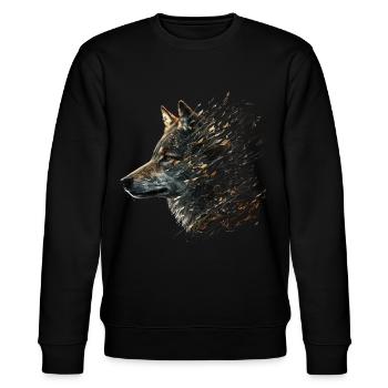 Wolf Animal Art Cadeau Animal Motif - Sweat bio CHANGER Stanley/Stella Unisexe - noir - Devant - Nik (191cm) & Marisol (170cm)