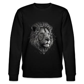 Lion Gift Animaux Animal Motif Zoo - Sweat bio CHANGER Stanley/Stella Unisexe - noir - Devant - Nik (191cm) & Marisol (170cm)