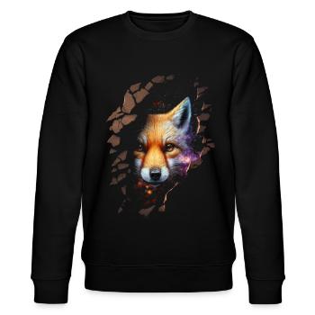 Fox Space Stars Cadeau Animal Cuddly Mignon - Sweat bio CHANGER Stanley/Stella Unisexe - noir - Devant - Nik (191cm) & Marisol (170cm)