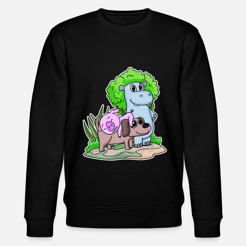 Animaux mignons - Sweat bio CHANGER Stanley/Stella Unisexe - noir