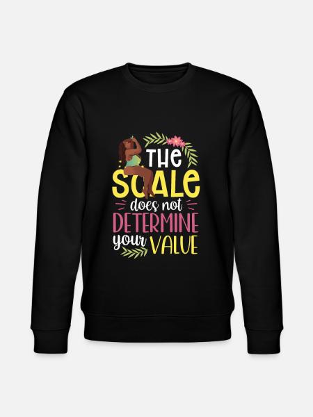 Libra doesn't determine your value Body shaming - Stanley/Stella CHANGER Unisex Organic Sweatshirt - black