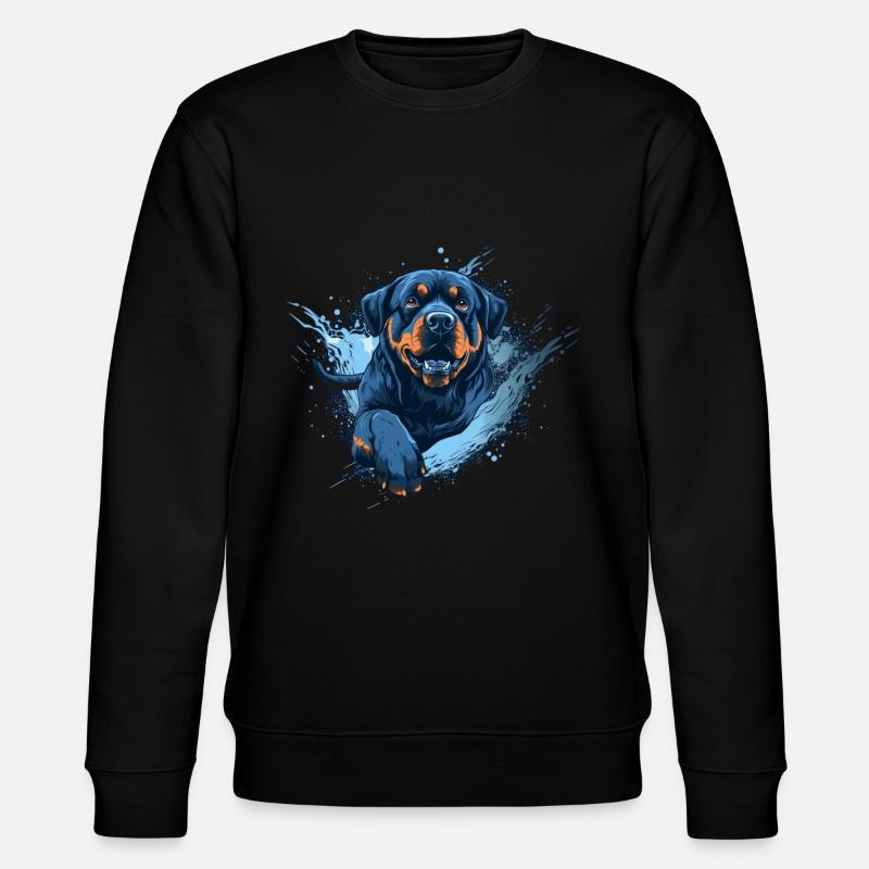 Rottweiler Dock-Plongée dans l’eau - Sweat bio CHANGER Stanley/Stella Unisexe - noir