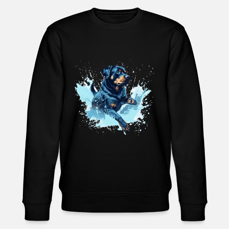 Rottweiler Dock-Plongée dans l’eau - Sweat bio CHANGER Stanley/Stella Unisexe - noir