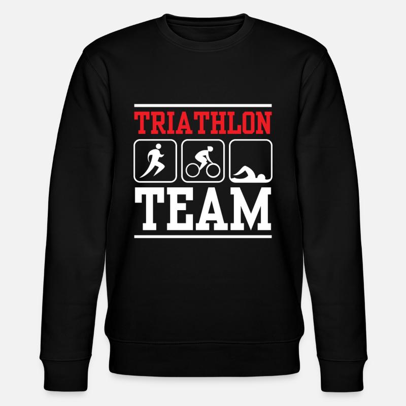 Triathlon Équipe Triathlon Triathlète Triathlète - Sweat bio CHANGER Stanley/Stella Unisexe - noir