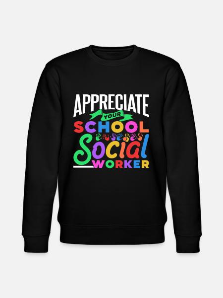 Schätze Deinen Schulsozialarbeiter Schule Beruf - Stanley/Stella Unisex Bio-Sweatshirt CHANGER  - Schwarz