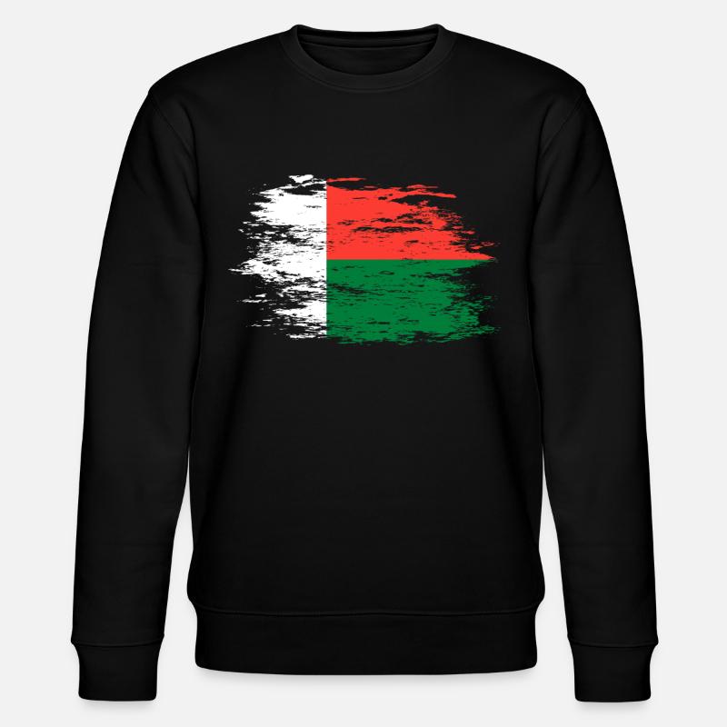 Drapeau de Madagascar utilisé - Sweat bio CHANGER Stanley/Stella Unisexe - noir