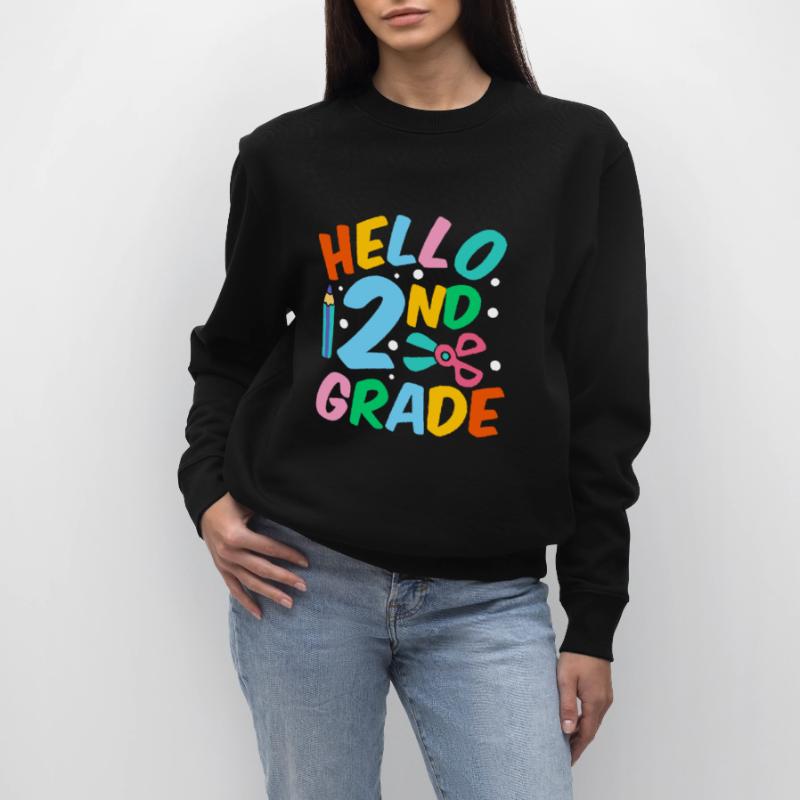 Hello 2nd Grade Second Grade Second Grader Stanley/Stella CHANGER Unisex Organic Sweatshirt
