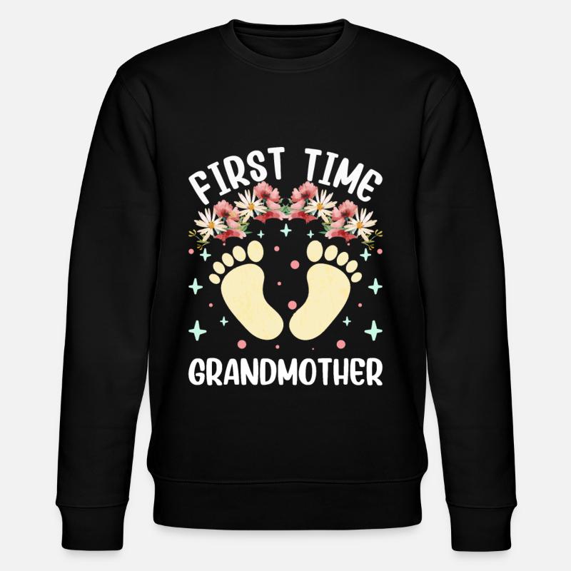 Première grand-mère Doux grands-parents - Sweat bio CHANGER Stanley/Stella Unisexe - noir