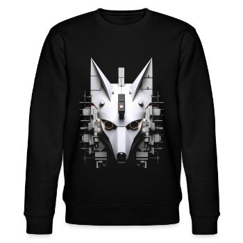 Fuchs Tierliebhaber Geschenk Wildtier Tier Motiv - Stanley/Stella Unisex Bio-Sweatshirt CHANGER  - Schwarz - Vorne - Nik (191cm) & Marisol (170cm)