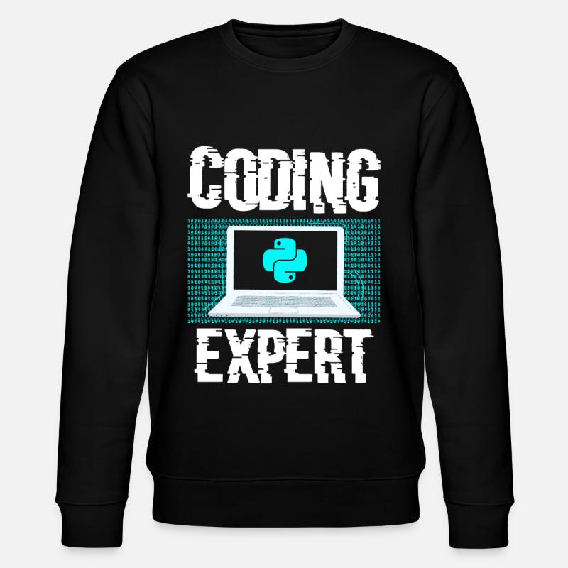 Coding Experte Coder Programmieren Programmierer - Stanley/Stella Unisex Bio-Sweatshirt CHANGER  - Schwarz