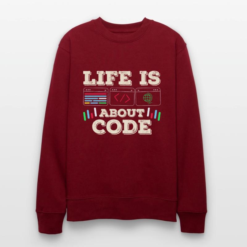 La vie est une question de codage de codeur Sweat bio CHANGER Stanley/Stella Unisexe