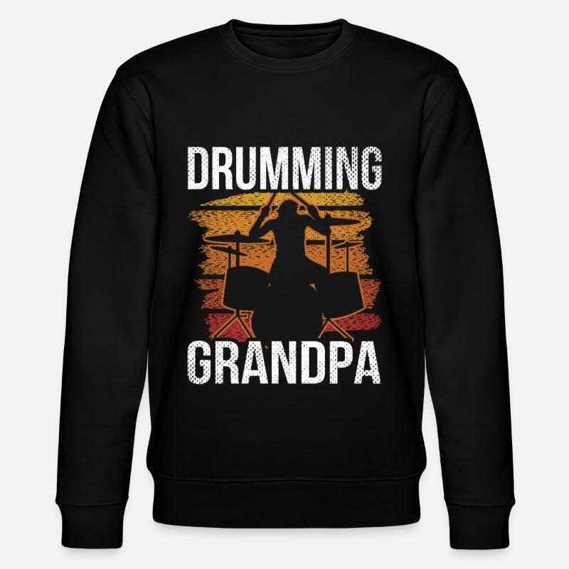 Batteur Grand-père Batterie Batterie - Sweat bio CHANGER Stanley/Stella Unisexe - noir