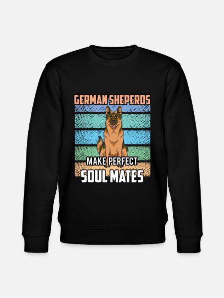 German Shepherds Perfect Soulmate Cute - Stanley/Stella CHANGER Unisex Organic Sweatshirt - black