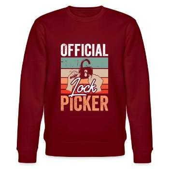 Serrure officielle Cracker Lock Pick Lock - Sweat bio CHANGER Stanley/Stella Unisexe - bordeaux - Devant - Nik (191cm) & Marisol (170cm)