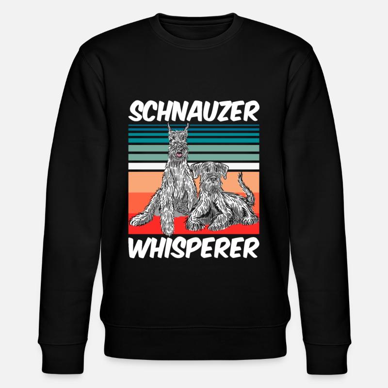 Schnauzer Chien chuchotant Schnauzers Pet - Sweat bio CHANGER Stanley/Stella Unisexe - noir