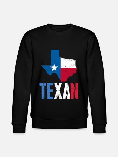 Texan Texan Texas Pride Sayings - Stanley/Stella CHANGER Unisex Organic Sweatshirt - black