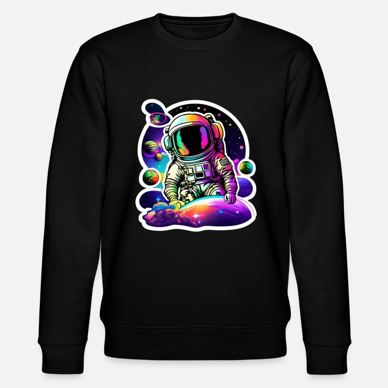 Psychedelic Astronaut I - Stanley/Stella Unisex Bio-Sweatshirt CHANGER - Schwarz