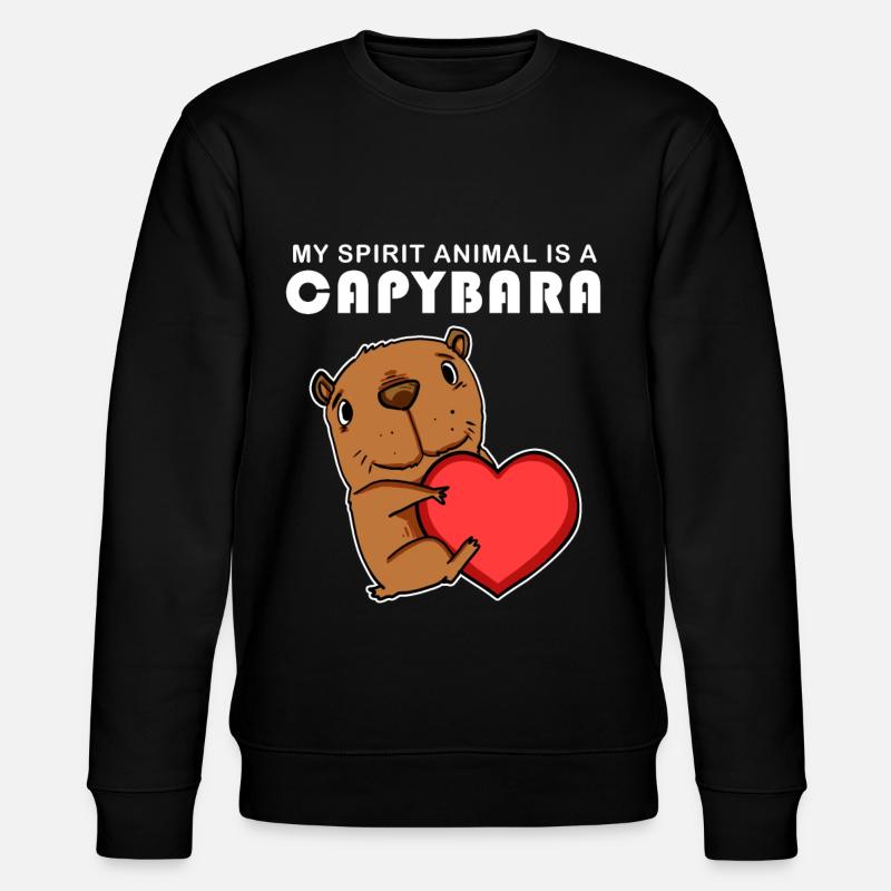 Capybara Wasserschwein Capybaras - Sweat bio CHANGER Stanley/Stella Unisexe - noir