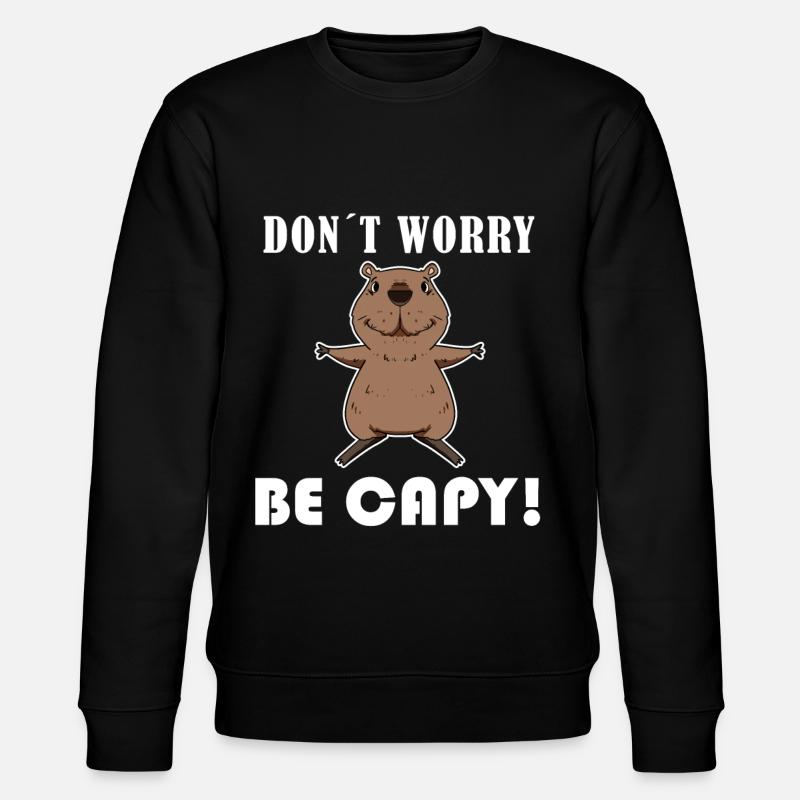 Capybara Wasserschwein Capybaras - Sweat bio CHANGER Stanley/Stella Unisexe - noir