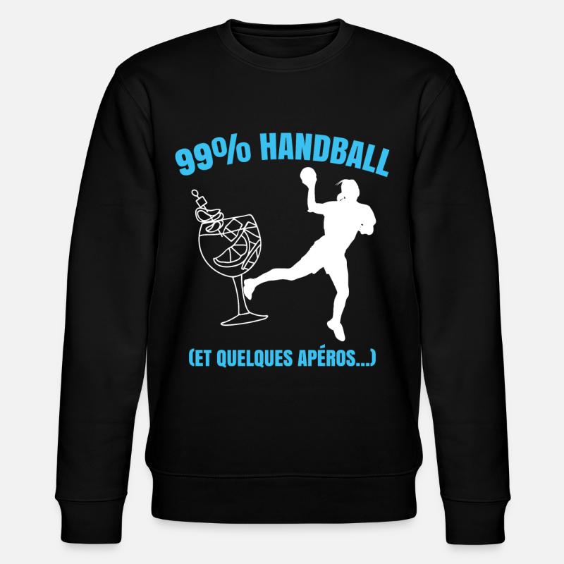Handball et Quelques Apéros - Sweat bio CHANGER Stanley/Stella Unisexe - noir