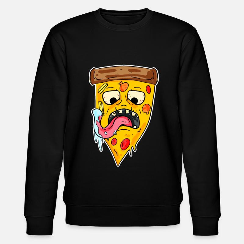 Monstre de pizza - Sweat bio CHANGER Stanley/Stella Unisexe - noir