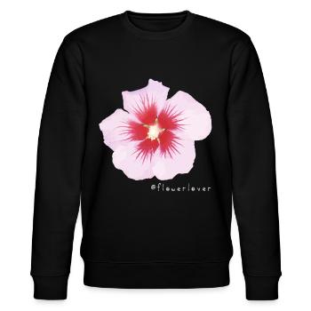 FlolowerLover No. 1 - Stanley/Stella CHANGER Unisex Organic Sweatshirt - black - Front - Nik (191cm) & Marisol (170cm)