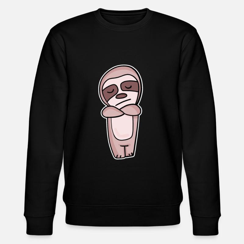Sloth annoyed - Stanley/Stella CHANGER Unisex Organic Sweatshirt - black