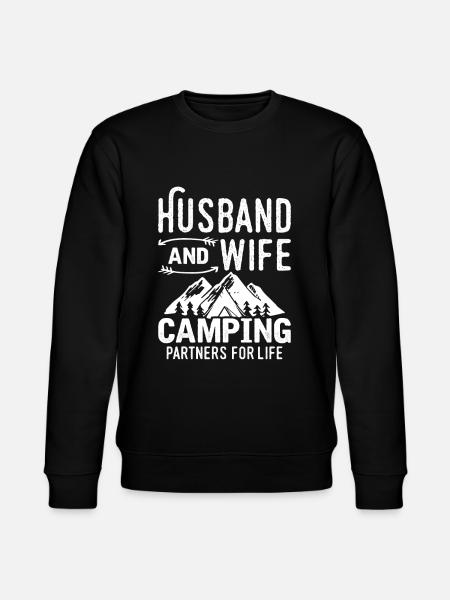 Camper Ehemann Ehefrau Partner - Stanley/Stella Unisex Bio-Sweatshirt CHANGER  - Schwarz