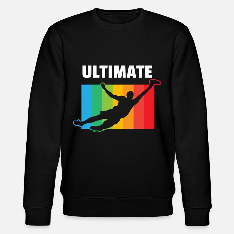 Ultimate Frisbee Flugscheibe Discgolf Geschenk - Stanley/Stella Unisex Bio-Sweatshirt CHANGER  - Schwarz