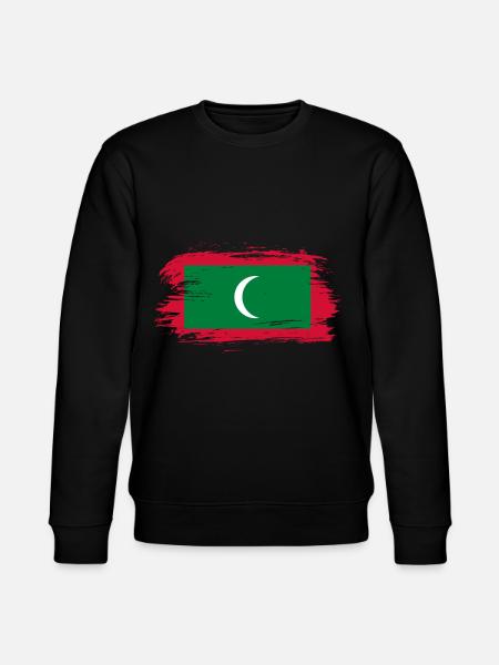Malediven Flagge - Stanley/Stella Unisex Bio-Sweatshirt CHANGER  - Schwarz