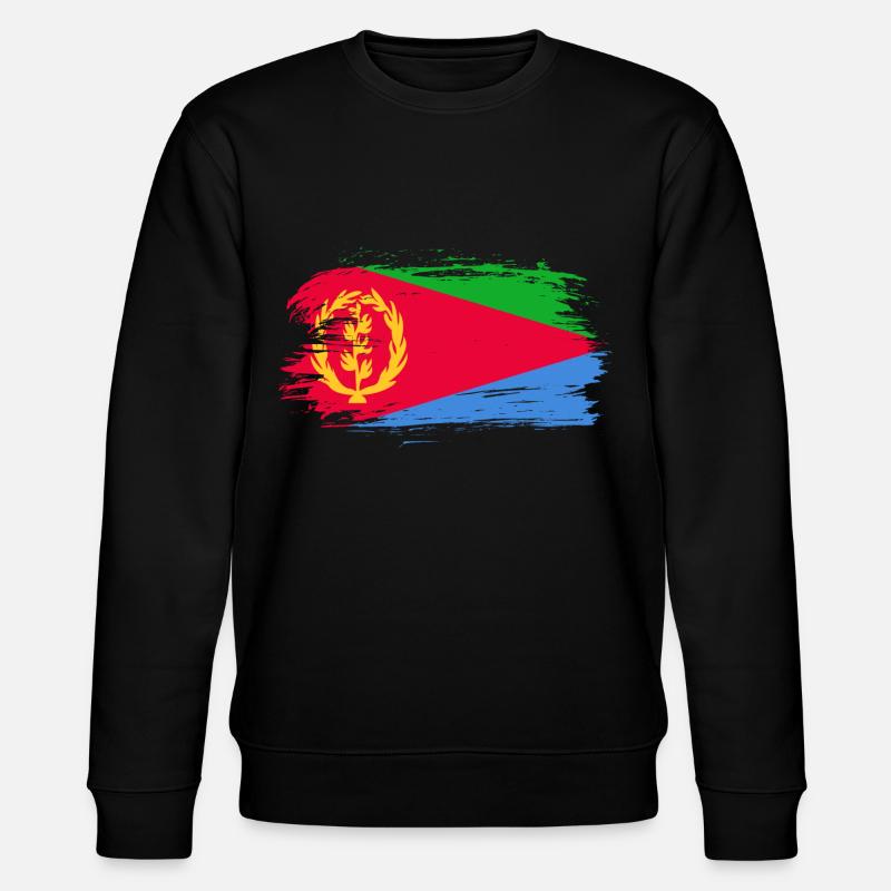 Eritrea Flagge - Stanley/Stella Unisex Bio-Sweatshirt CHANGER  - Schwarz