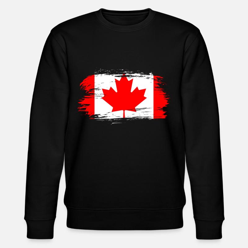 Kanada Flagge - Stanley/Stella Unisex Bio-Sweatshirt CHANGER  - Schwarz