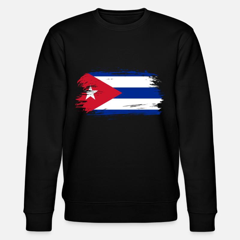 Kuba Flagge - Stanley/Stella Unisex Bio-Sweatshirt CHANGER  - Schwarz