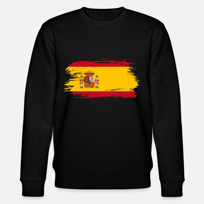 Spanien Flagge - Stanley/Stella Unisex Bio-Sweatshirt CHANGER  - Schwarz