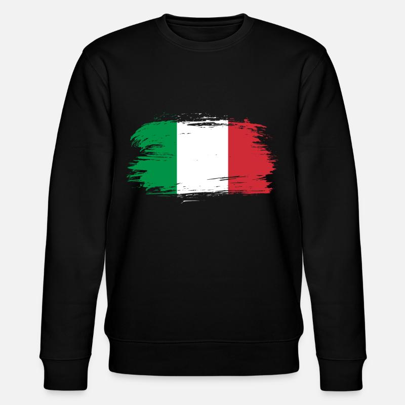 Italien Flagge - Stanley/Stella Unisex Bio-Sweatshirt CHANGER  - Schwarz