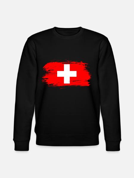 Suisse Drapeau - Sweat bio CHANGER Stanley/Stella Unisexe - noir