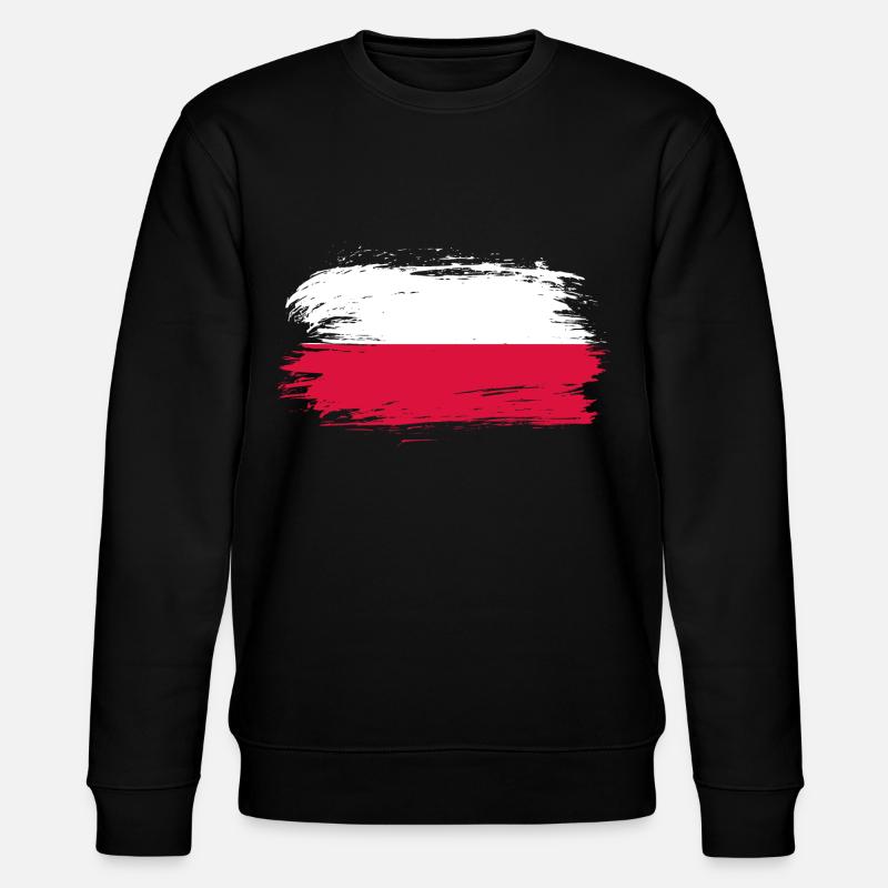Pologne Drapeau - Sweat bio CHANGER Stanley/Stella Unisexe - noir
